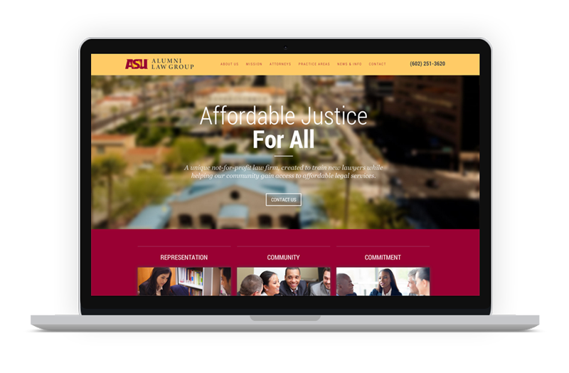 ASU Alumni Law Group website