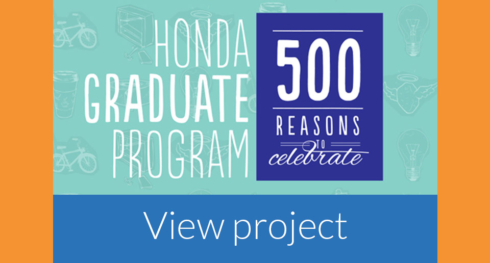 Honda Graduate Program | 500 Reasons to Celebrate